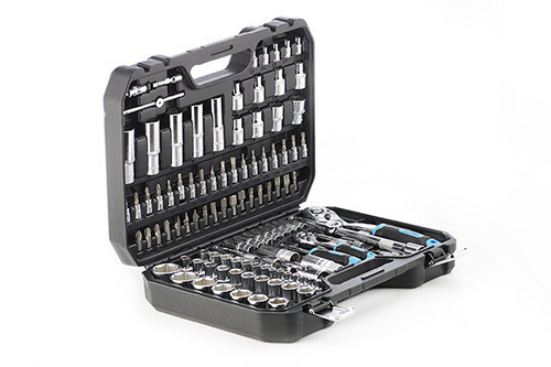 Універсальний набір торцевих насадок з тріскачкою CrV 1/4 та 1/2 (90 шт) APRO Харків - фото 1