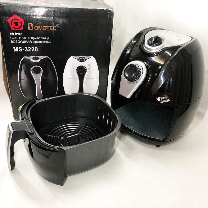 Фритюрниця побутова без олії Domotec MS-3220 1300 W 4,5 л, Безмасляная NK-835 фритюрница настольная Київ - фото 7