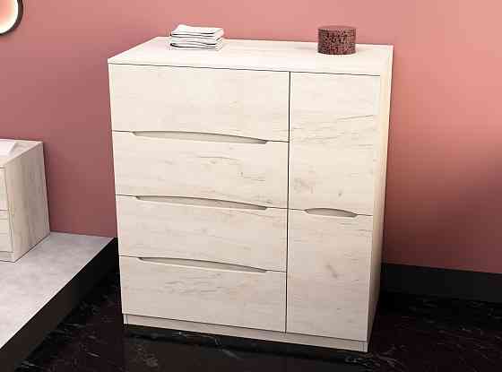 Комод Дельта №2, Дуб Крафт Білий, 1090/610/1200 Львів