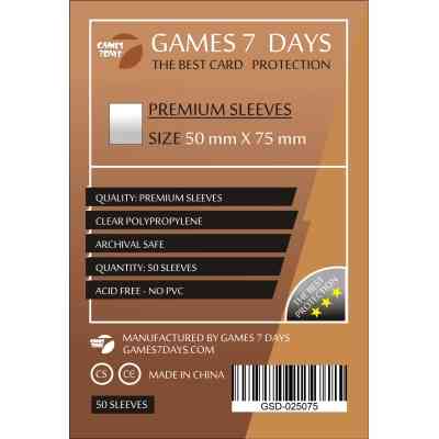 Протектор для карт Games7Days 50 х 75 мм, 50 шт (PREMIUM) (GSD-025075) Вінниця