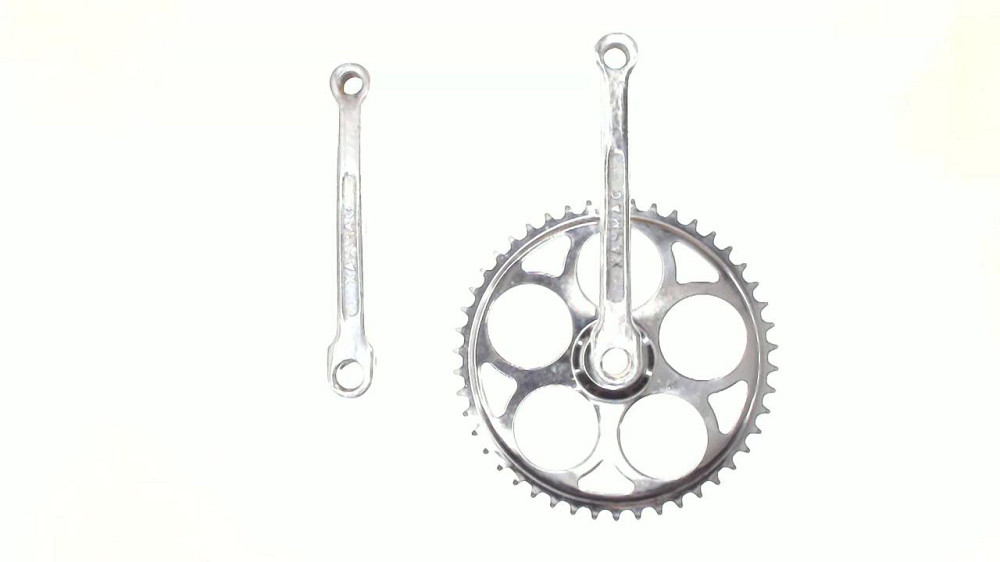 Зірка велосипедна (передня) 46T (+2 шатуни L-17 см, коло, хром) Мукачево - фото 1