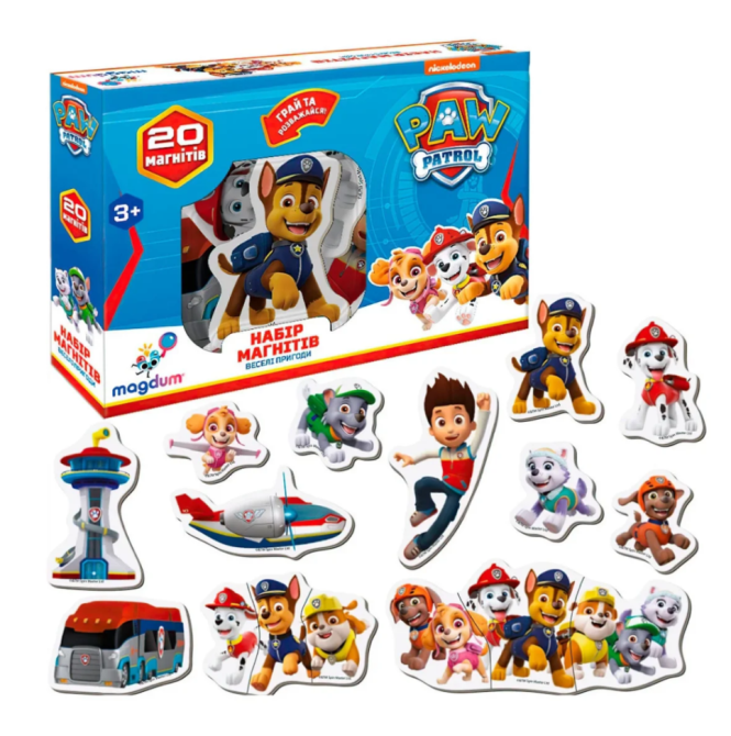 Детский набор магнитов Щенячий патруль 