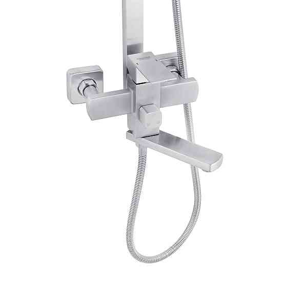 Душевая система для ванны Kroner KRP Edelstahl Kubus - ESG063 сатин Киев