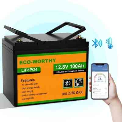 Батарея LiFePo4 Eco-Worthy 12.8V 100Ah LCD (Eco-Worthy-12100bt) Винница