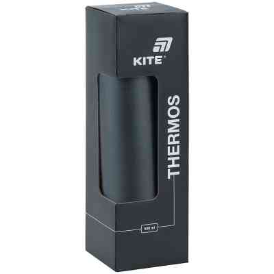 Термос Kite 500 мл чорний (K25-1224-1) Винница