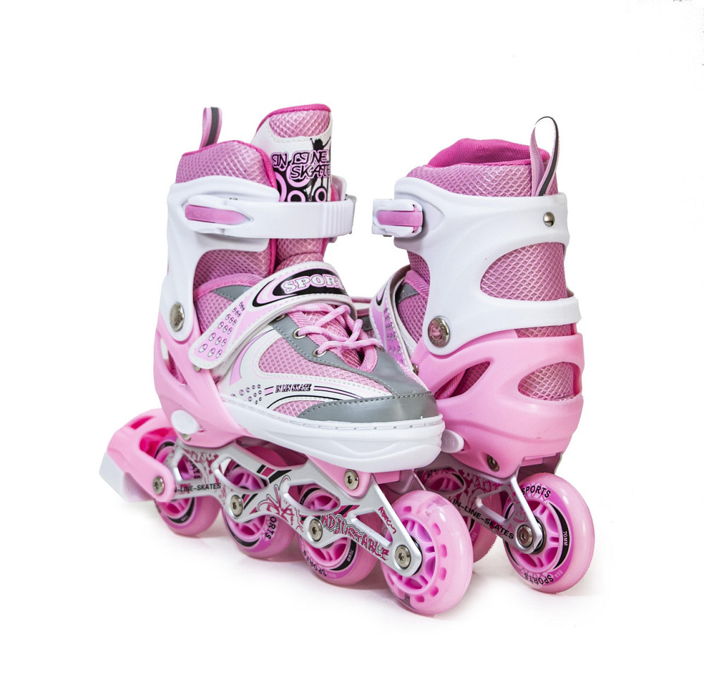 Детские раздвижные ролики Star Happy "Pastel Pink". Размер 29-33 Одесса - изображение 1