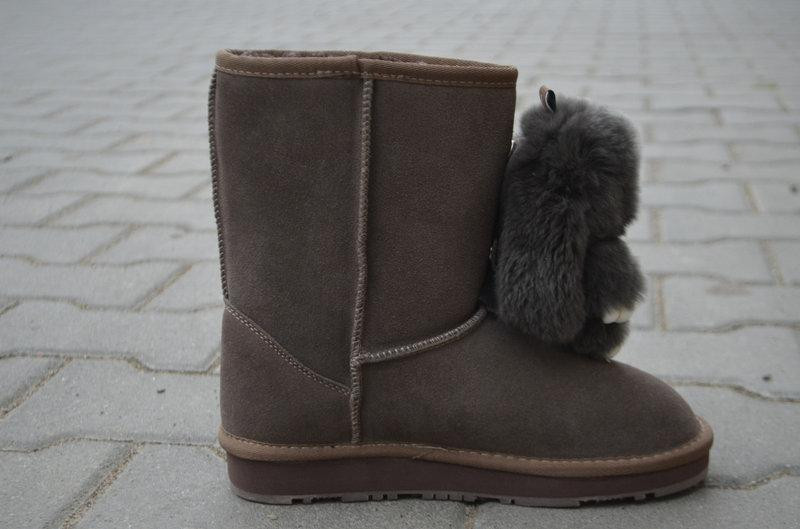 Violeta Угги жіночі Violeta сірі замша натуральна з кроликом 39р. (1719) Коломыя - изображение 4