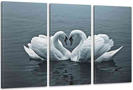 Модульная картина Лебеди Аrt-112_3А 100x150 см Киев