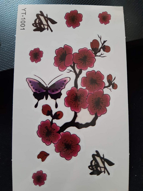 Татуровка "Цветы" - 9,5*6см Київ - фото 1