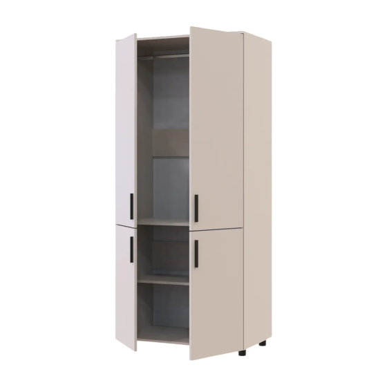 Шафа для одягу Doros Торн Кашемір 2 ДСП (штанга) 90х51.6х200 (DRS-012027) Дніпро