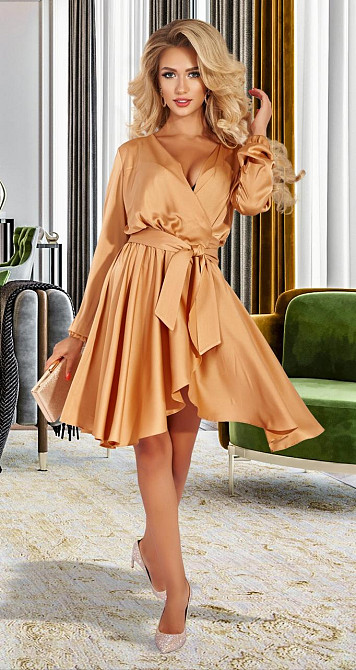 Шовкова сукня на запах Київ - фото 3