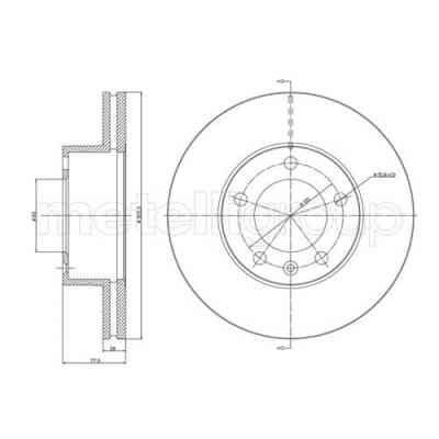 Гальмівний диск METELLI 23-0532C Вінниця