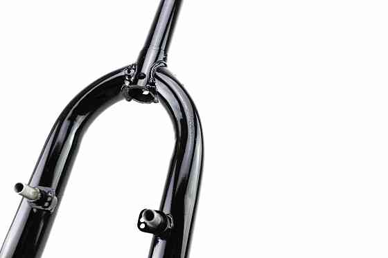 Вилка 24" з різьбою 1" (25,4мм), шток 200мм, V-brake, чорна (можливі подряпини, дефекти фарбування) Киев