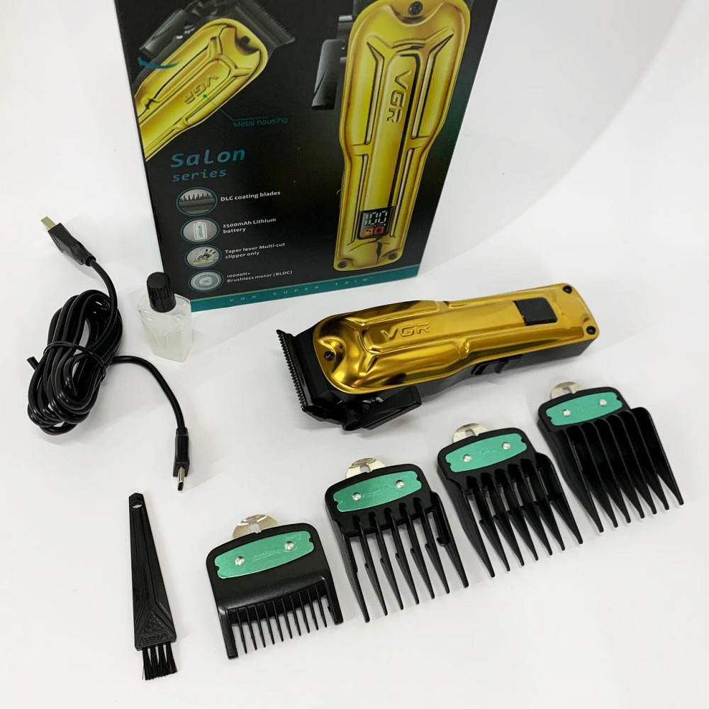 Професійний тример з насадками, Машинка для стрижки на акумуляторі, Тример бездротовий AF-59 Івано-Франківськ - фото 7