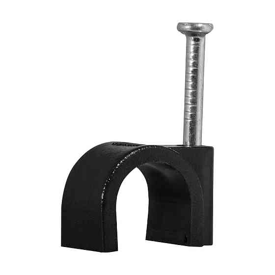 Скоба з цвяхом E-NET 5 мм чорна, 100 штук (94-00321) Київ