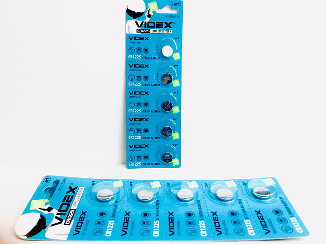 Батарейка літієва VIDEX CR1225 5 pcs BLISTER CARD Київ - фото 2