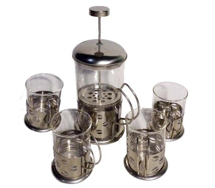 Заварник-прес UNIQUE UN-1155: 0.6 л з 4 чашками по 0.2 л – для ідеального чаювання Одеса - фото 1