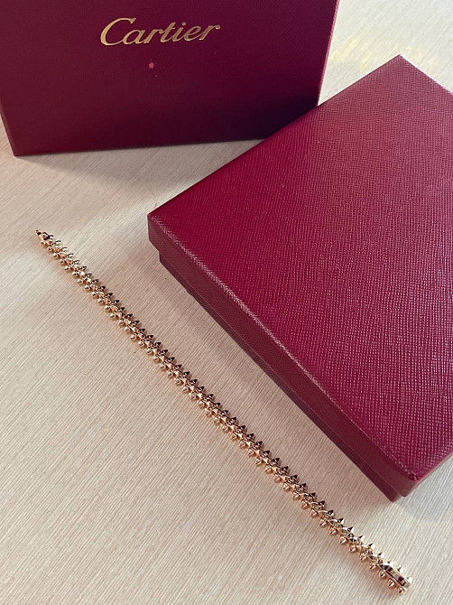Браслет Cartier  Подвижные зубчики  Лимонное  золото Одесса - изображение 5