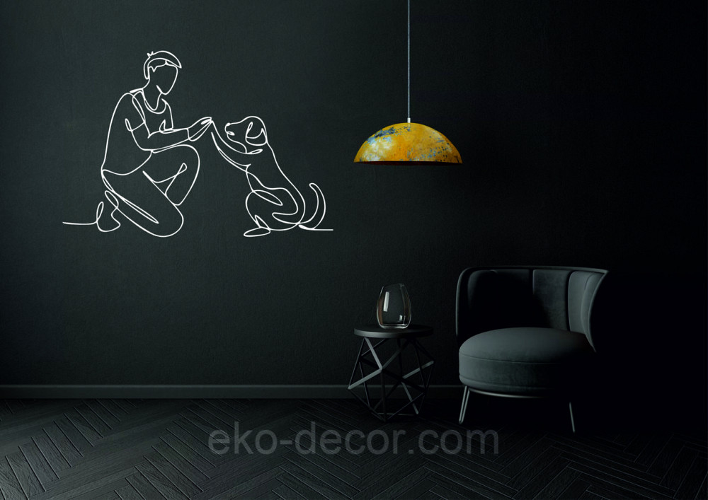 Декоративне настінне Панно «Домашний вихованець» Декор на стіну 70*48 см, Білий Київ - фото 10