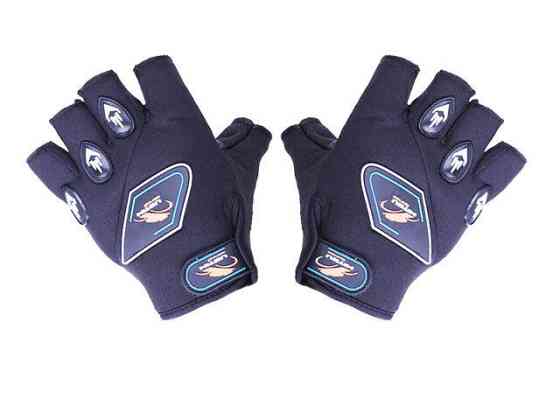 Мотоперчатки всесезонные без пальцев YM001-15 size L мембрана карбон на липучке черные Мукачево