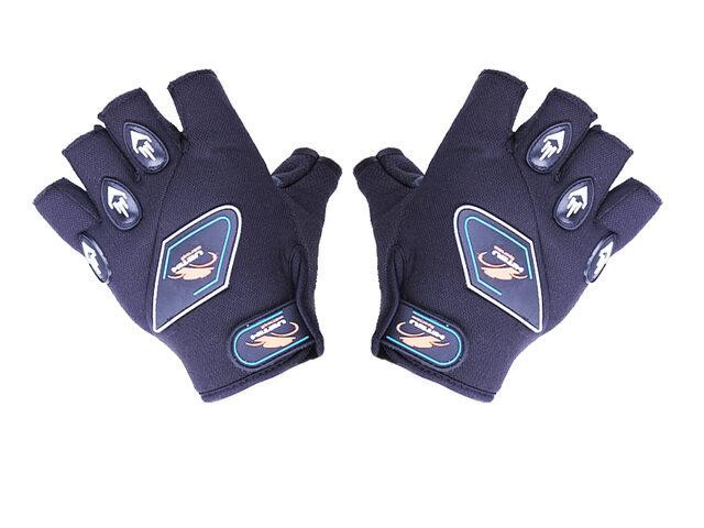 Мотоперчатки всесезонные без пальцев YM001-15 size L мембрана карбон на липучке черные Мукачево - изображение 1