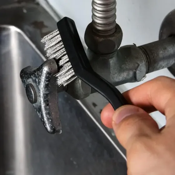 Набір щіток для металу 3 шт. (сталь, латунь, нейлон) Київ