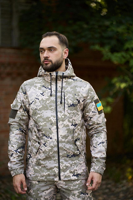 Чоловічий тактичний костюм літній військовий, комплект куртка Terra піксель + штани на манжетах, тактична форма XL Одеса - фото 6