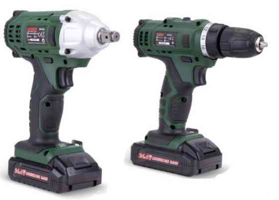 SR-035 Набір ударного гайковерта та шуруповерта 24,4 В, 2 АКБ, 18+1 режим, комплект з аксесуарами Одеса