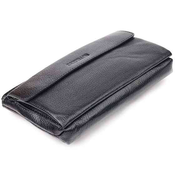 Чоловічий стильний клатч із натуральної шкіри CANPELLINI 21551 Чорний Київ