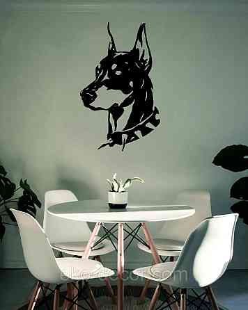 Декоративное настенное Панно «Доберман», Декор на стену Киев