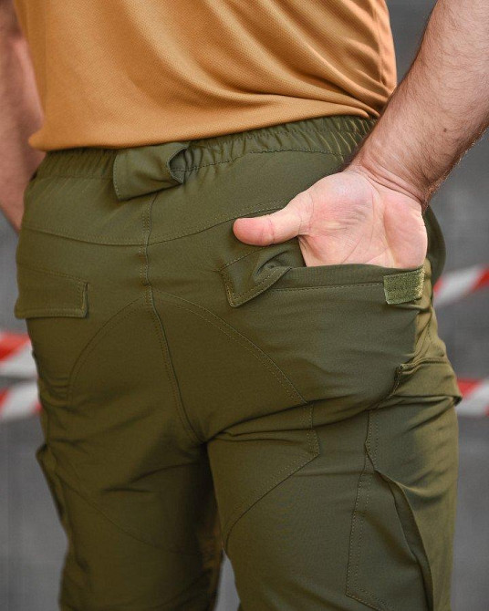Стрейчеві тактичні штани Cambodia олива ОО2626 Одеса - фото 9
