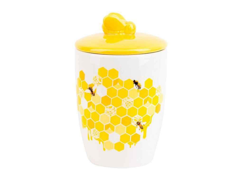 Банка 550мл керамическая для сыпучих продуктов Honey ТМ BONADI Киев - изображение 1