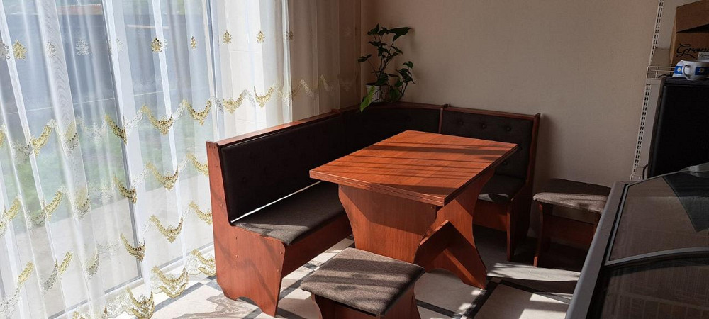 Кухонний куток , комплект з кутка, стола та двох табуреток Сімейний 114х154 см Яблуня Львів - фото 5