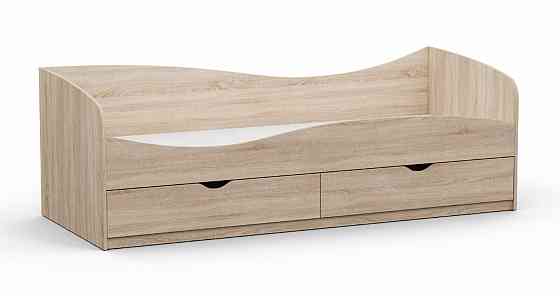 Кровать односпальная L-7, Дуб Сонома, 2030х834х860 Львов