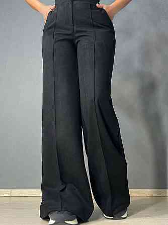 Брюки женские Gritana 234 палаццо под замшу черные, черный, XL Киев