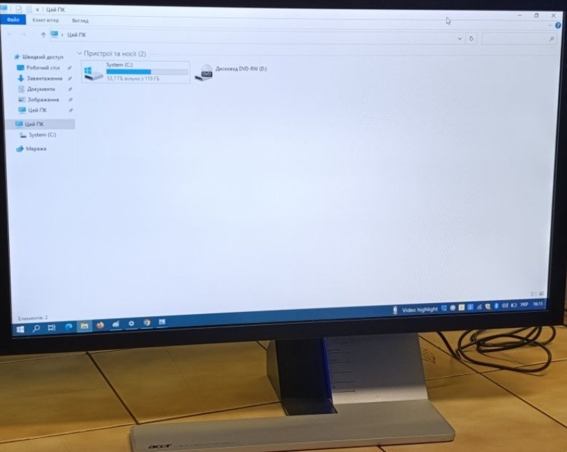 Монітор ACER 24" FULL HD/HDMI/LED. Київ - фото 2