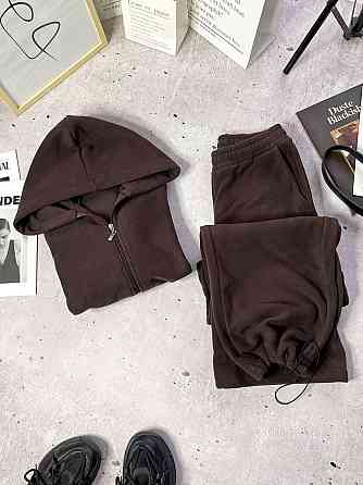 Стильний жіночий костюм-двійка двосторонній пошар-фліс 46/48 Одеса