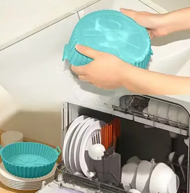 Силіконова форма для запікання SF 7-2674, кругла 17×5×20 см з ручками, термостійка для аерогрилю Одеса - фото 3