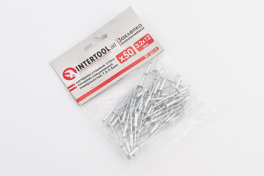 Заклепки алюмінієві 3,2х12мм к-кт 50шт RT-3212 Київ - фото 2