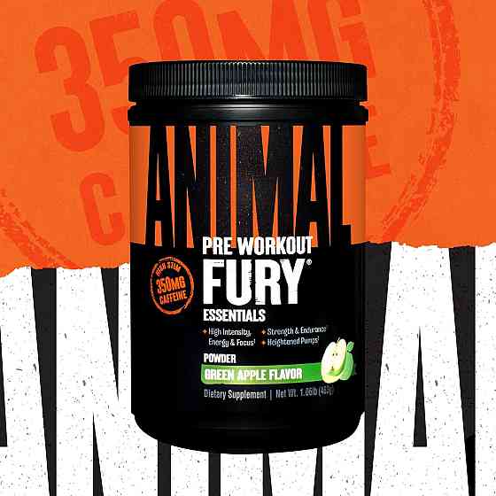 Передтренувальний комплекс Universal Nutrition Animal Fury 483 g (Green Apple) Луцьк