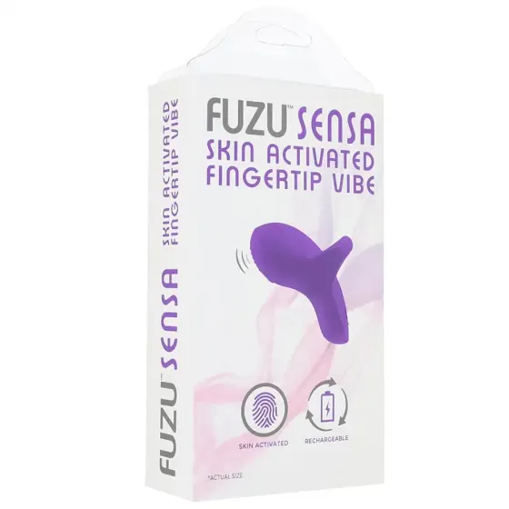 Вібратор на палець FUZU Sensa Skin Activated Fingertip Vibe – Pastel Purple, сенсорне керування, 8 режимів Львів