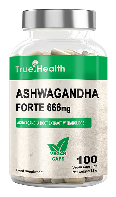 Ашвагандха True Health Ashwadandha Forte 666mg 90 vegan caps Луцьк - фото 1