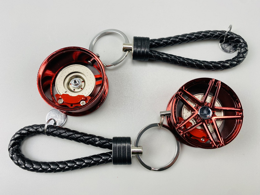 Брелок автомобільний диск колеса диск гальмівний + супорт, брелок на ключі для водія, брелок металевий на авто ключі Мукачево - фото 9