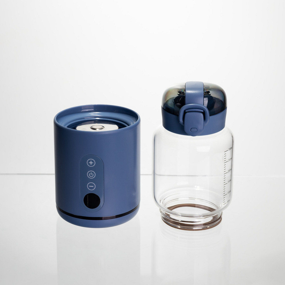 Пляшка з підігрівом для дитячого харчування та напоїв 300 мл з акумулятором підігрівач термос для дитячого харчування Синій HW01BL Коломия - фото 7