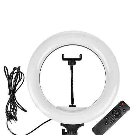 Кільцева світлодіодна LED лампа AL-33, 33 см з тримачем для телефону + пульт, 220V Киев