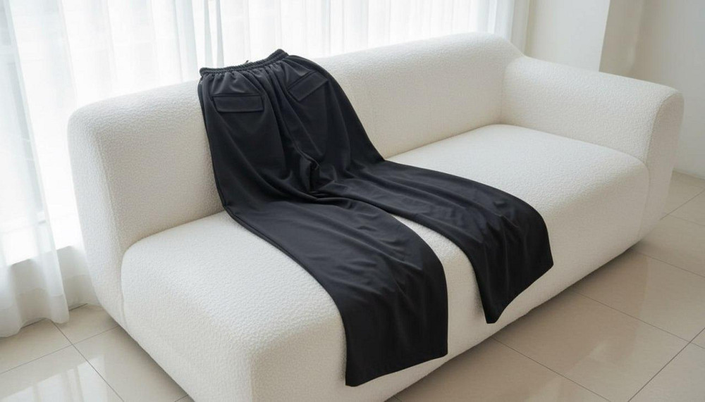 Жіночий стильний повсякденний костюм-двійка з якісної двонитки на рибані Чорний, 44 Одеса - фото 2