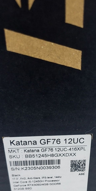 Ноутбук MSI Katana GF76 12UC (12UC-416XPL) Київ - фото 2