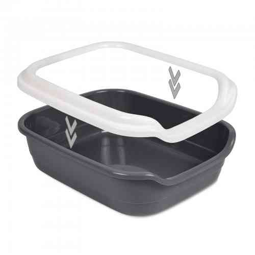 Туалет Природа «Comfort L» для кошек, 49х39х15 см (серый) Винница