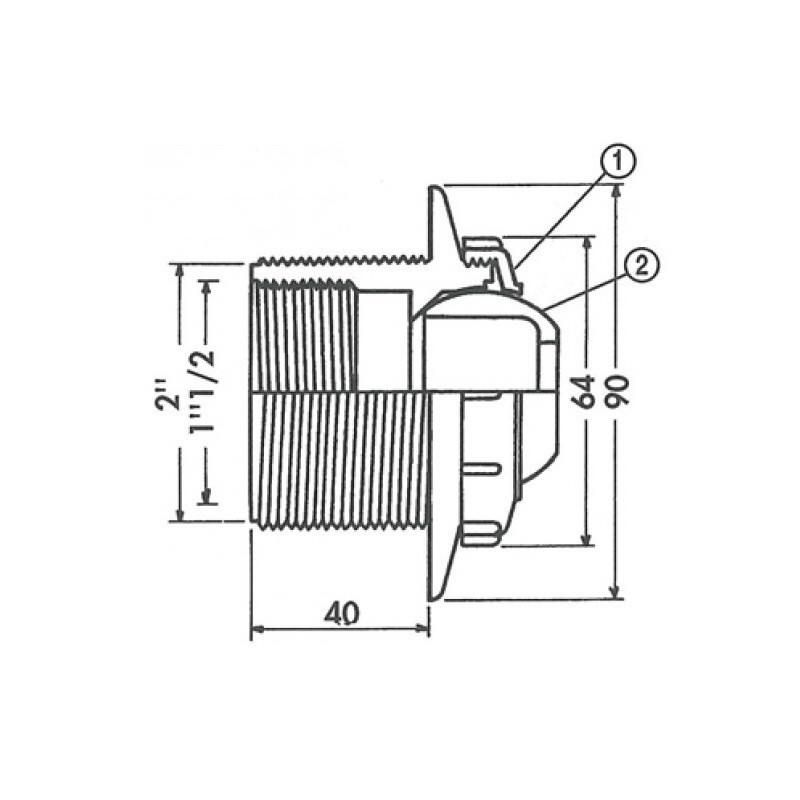 Форсунка встроенная в стенки Hayward 3310 2