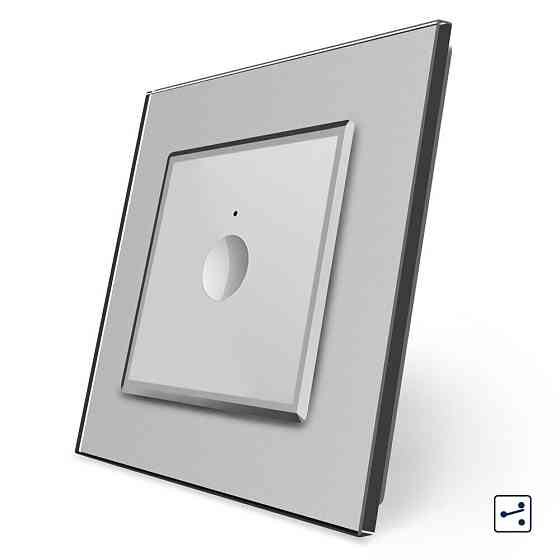 LIVOLO Сенсорний прохідний/перехресний вимикач Sense 1 сенсор Livolo сірий (722000315) Коломия